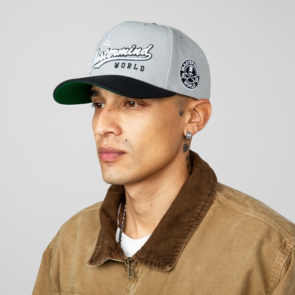 M&N Gray/Black Mastermind Adjustable Hat
