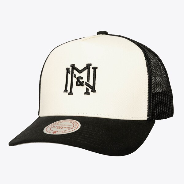 M&N Cream/Black Icon Trucker Adjustable Hat