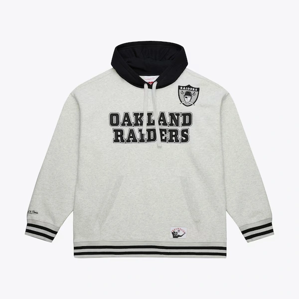 Oakland Raiders Heather Gray Offseason Fleece Hoodie