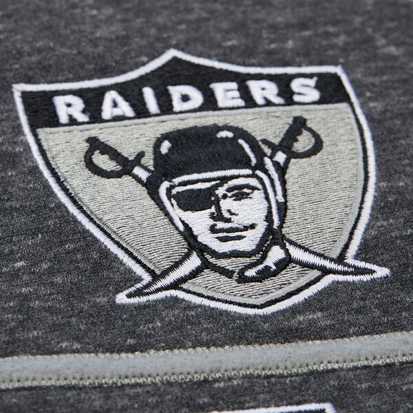 Oakland Raiders Charcoal Throwback Fleece Hoodie