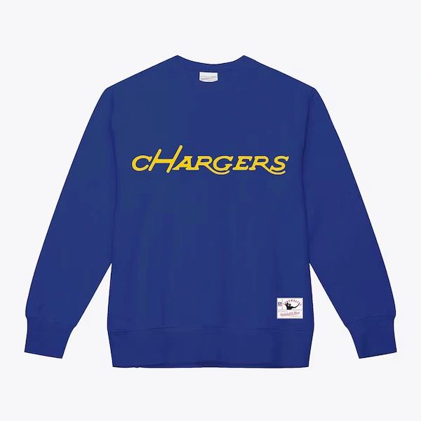 San Diego Chargers Royal Team Wordmark Pullover Sweatshirt