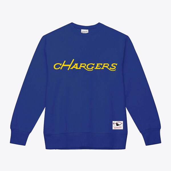 San Diego Chargers Royal Team Wordmark Pullover Sweatshirt
