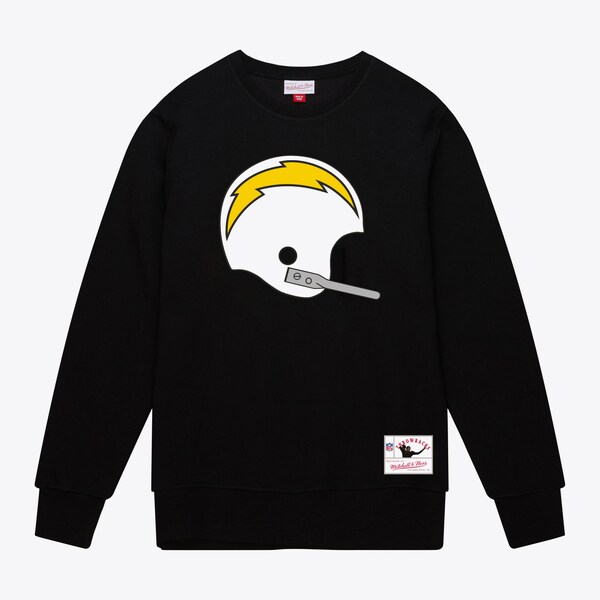 San Diego Chargers Black Team Helmet Pullover Sweatshirt
