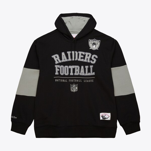 Oakland Raiders Black Gridiron Classics Retro Fleece Pullover Hoodie