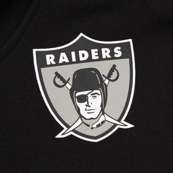 Oakland Raiders Black Gridiron Classics Retro Fleece Pullover Hoodie