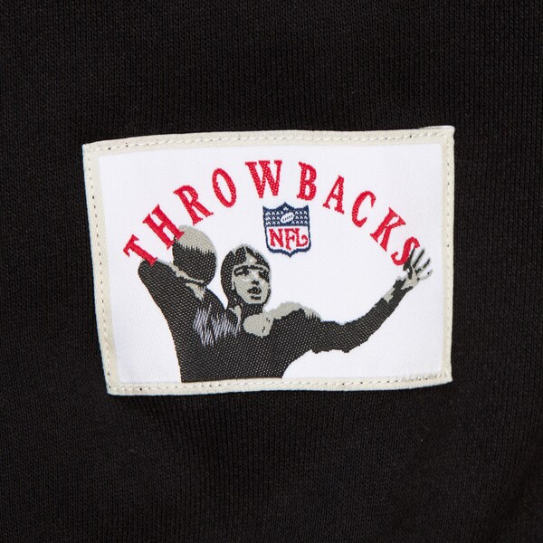Oakland Raiders Black Gridiron Classics Retro Fleece Pullover Hoodie