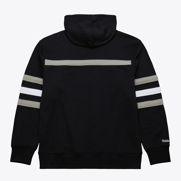 Oakland Raiders Black Vintage Logo Head Coach Fleece Pullover Hoodie