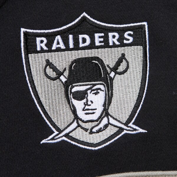Oakland Raiders Black Vintage Logo Head Coach Fleece Pullover Hoodie