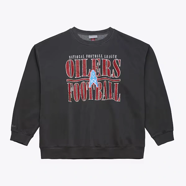 Houston Oilers Charcoal Downtown Vintage Fleece Sweatshirt