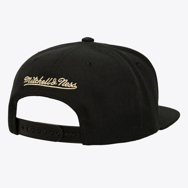 Boston Celtics Black Cream Script Snapback Hat