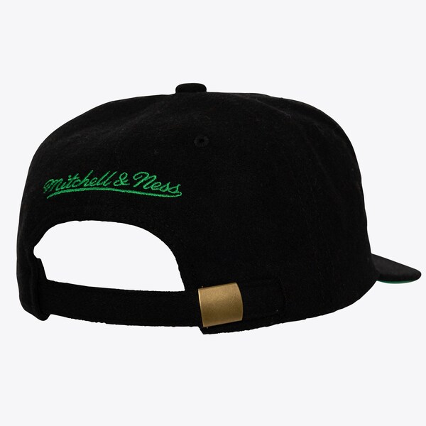 Boston Celtics Black Retro Sport Adjustable Strapback Hat