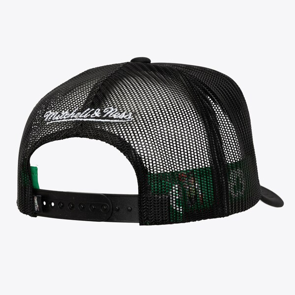 Boston Celtics Black Hidden Trucker Adjustable Hat