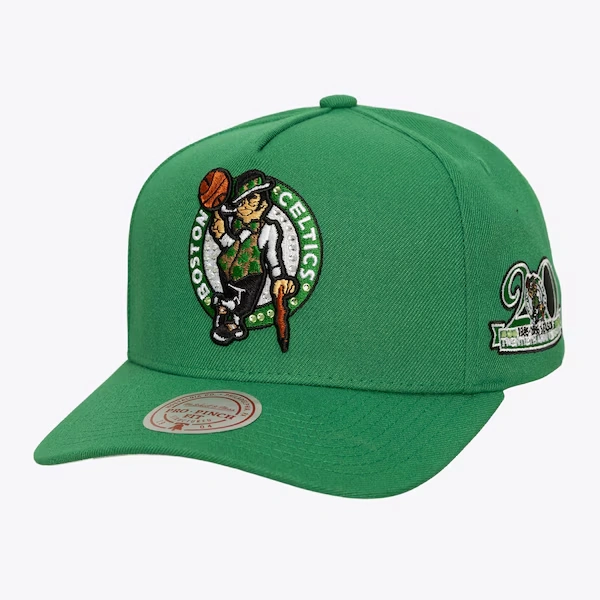 Boston Celtics Kelly Green All That Bling Pro Pinch Snapback Hat