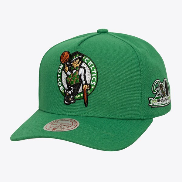 Boston Celtics Kelly Green All That Bling Pro Pinch Snapback Hat