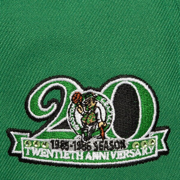 Boston Celtics Kelly Green All That Bling Pro Pinch Snapback Hat