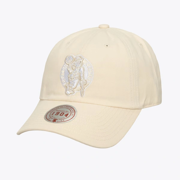 Boston Celtics Cream Fashion Basic Strapback Adjustable Hat