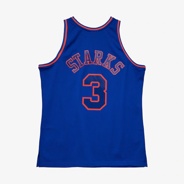 John Starks New York Knicks 1996-97 Blue Swingman Player Jersey 3 John Starks New York Knicks 1996-97 Blue Swingman Player Jersey