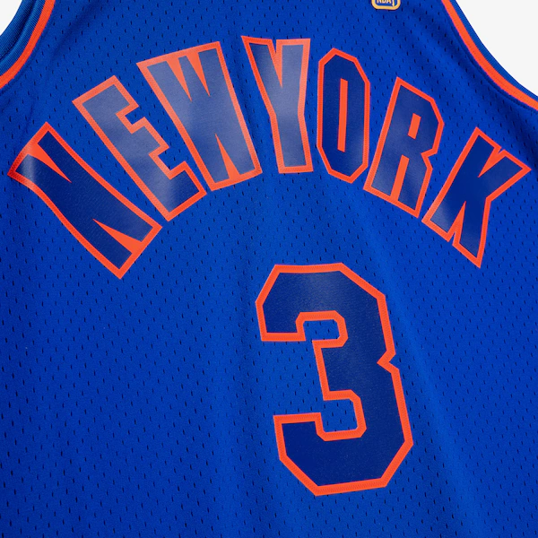 John Starks New York Knicks 1996-97 Blue Swingman Player Jersey 4 John Starks New York Knicks 1996-97 Blue Swingman Player Jersey