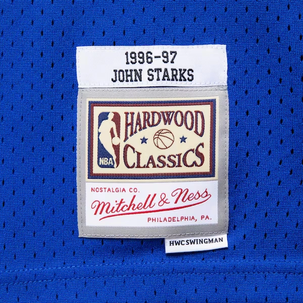 John Starks New York Knicks 1996-97 Blue Swingman Player Jersey 5 John Starks New York Knicks 1996-97 Blue Swingman Player Jersey