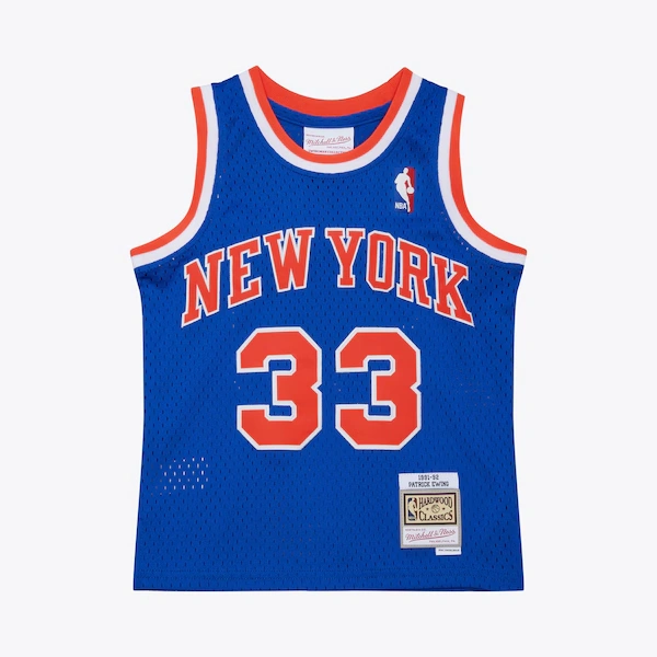 Youth Patrick Ewing New York Knicks 1991-92 Blue Swingman Jersey