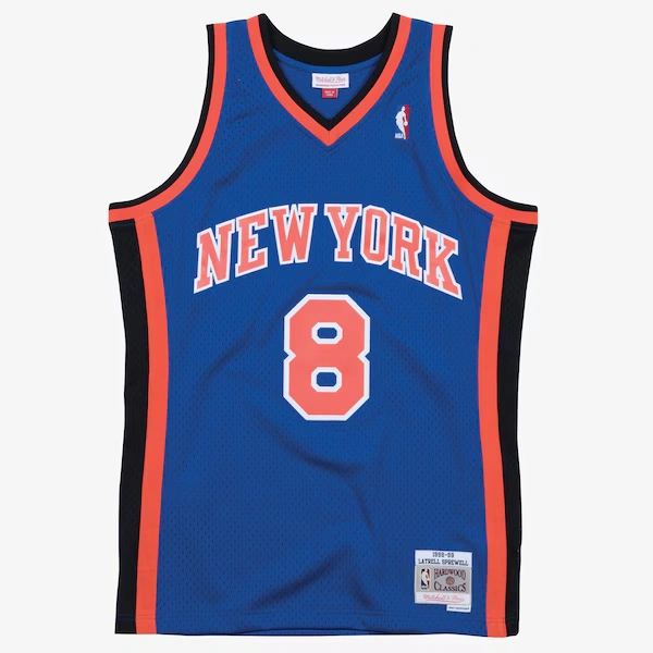 Latrell Sprewell New York Knicks 1998-99 Blue Swingman Player Jersey