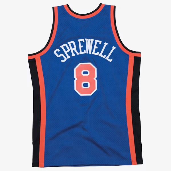 Latrell Sprewell New York Knicks 1998-99 Blue Swingman Player Jersey