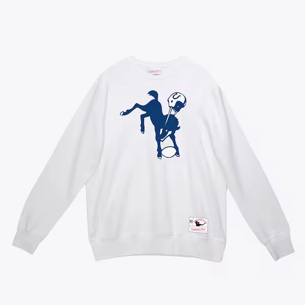 Indianapolis Colts White Team Basic Pullover Sweatshirt