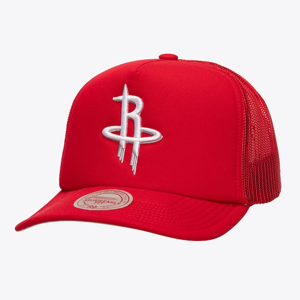 Houston Rockets Red Core Evergreen Trucker Adjustable Hat