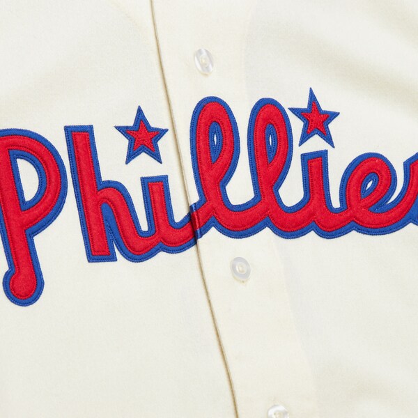 Richie Ashburn Philadelphia Phillies 1948 Cream Authentic Jersey