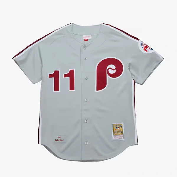 John Kruk Philadelphia Phillies 1989 Gray Authentic Road Jersey