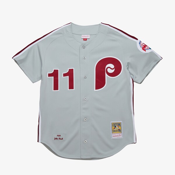 John Kruk Philadelphia Phillies 1989 Gray Authentic Road Jersey