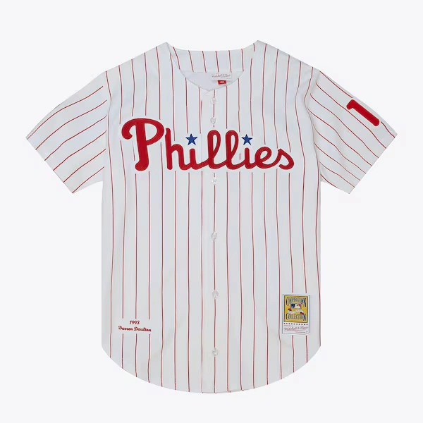 Darren Daulton Philadelphia Phillies 1993 White Authentic Jersey