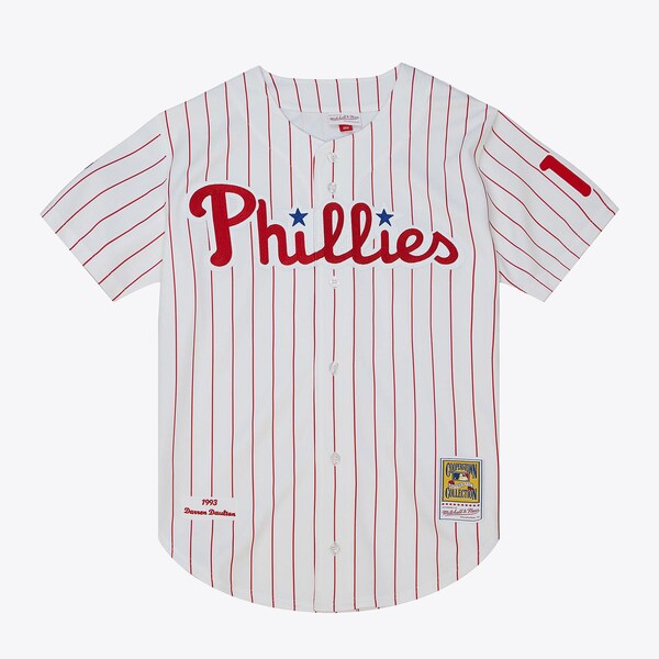 Darren Daulton Philadelphia Phillies 1993 White Authentic Jersey