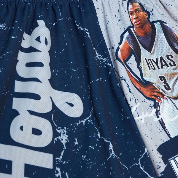 Allen Iverson Georgetown Hoyas Navy Player Burst Shorts