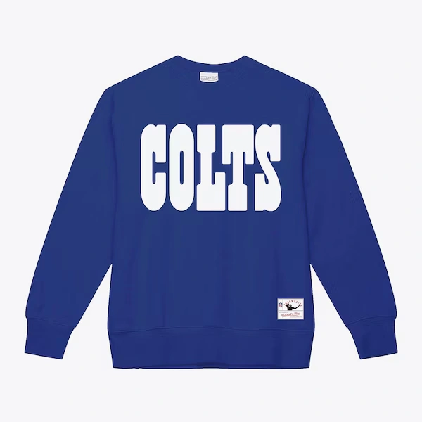 Indianapolis Colts Royal Team Wordmark Pullover Sweatshirt