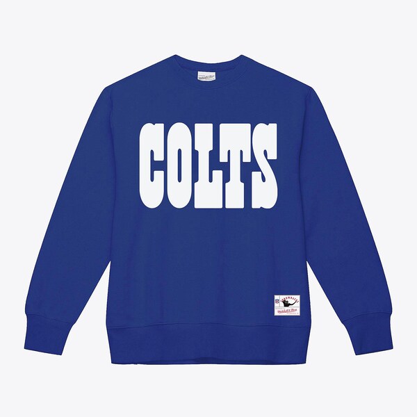Indianapolis Colts Royal Team Wordmark Pullover Sweatshirt