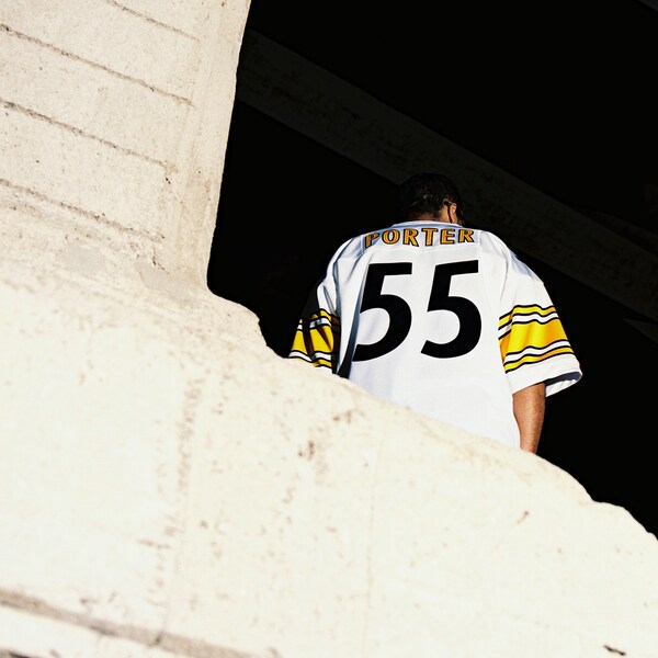 Joey Porter Pittsburgh Steelers 2005 White Authentic Jersey 9 Joey Porter Pittsburgh Steelers 2005 White Authentic Jersey