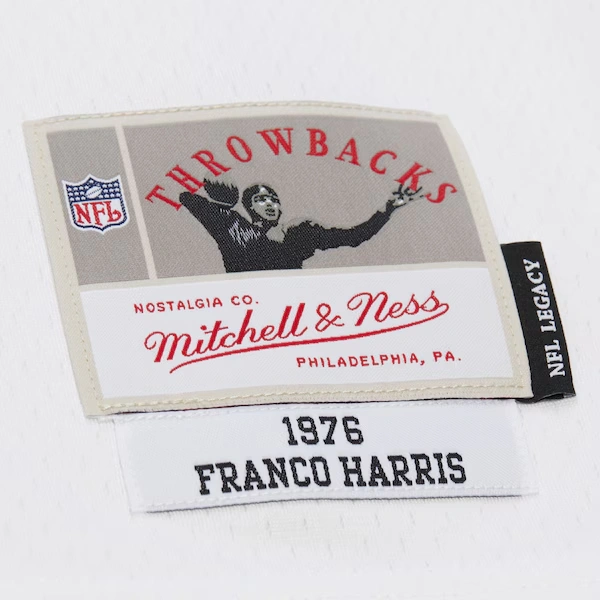 Franco Harris Pittsburgh Steelers 1976 White Legacy Jersey 4 Franco Harris Pittsburgh Steelers 1976 White Legacy Jersey
