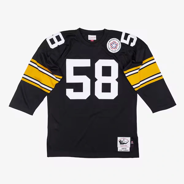 Jack Lambert Pittsburgh Steelers 1975 Black Authentic Jersey
