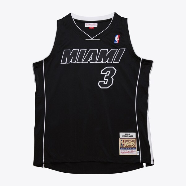 Dwyane Wade Miami Heat 2011-12 Black Alternate Authentic Jersey