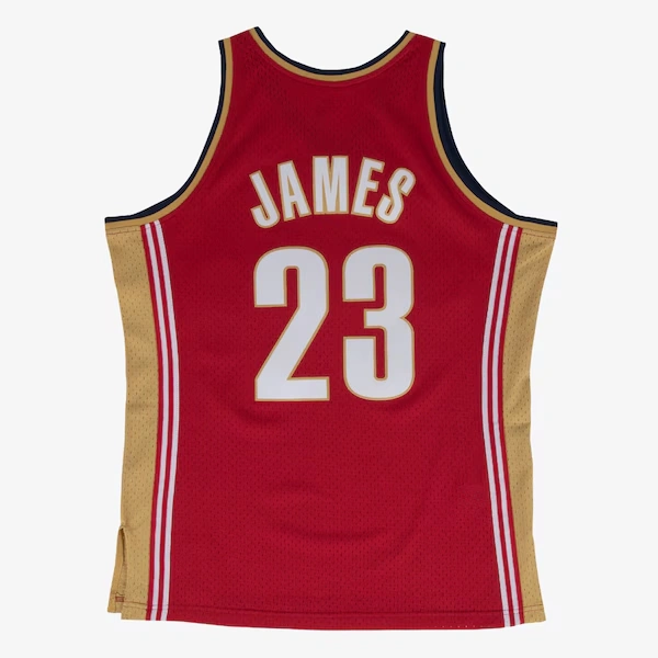 LeBron James Cleveland Cavaliers 2003-04 Wine Swingman Player Jersey 3 LeBron James Cleveland Cavaliers 2003-04 Wine Swingman Player Jersey