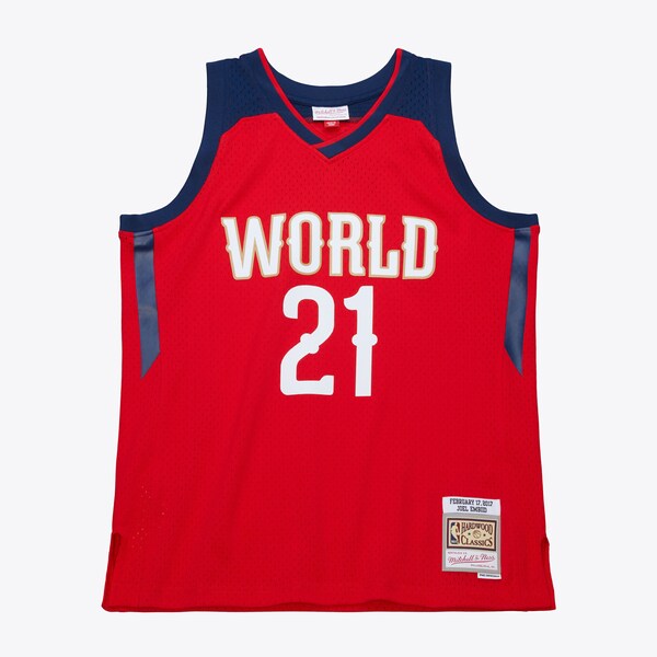 Joel Embiid 2017 NBA Rising Stars Game Red Swingman Jersey