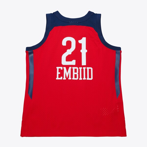 Joel Embiid 2017 NBA Rising Stars Game Red Swingman Jersey 3 Joel Embiid 2017 NBA Rising Stars Game Red Swingman Jersey