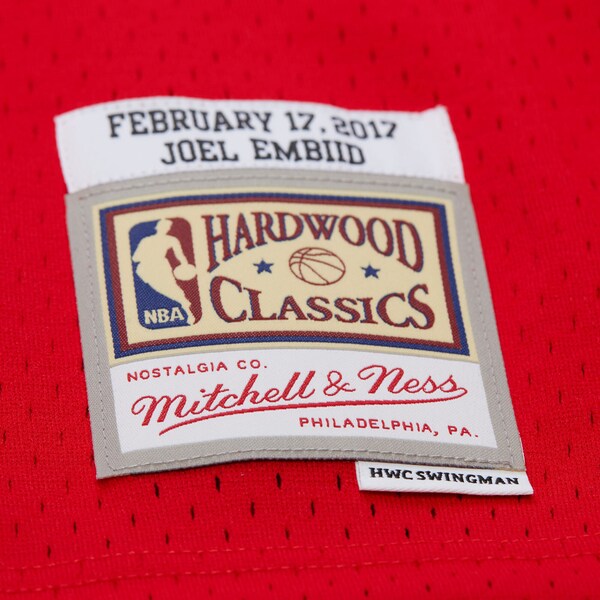 Joel Embiid 2017 NBA Rising Stars Game Red Swingman Jersey 6 Joel Embiid 2017 NBA Rising Stars Game Red Swingman Jersey