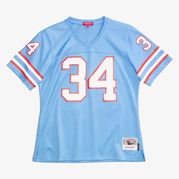 Women's Earl Campbell Tennessee Oilers Light Blue Legacy Player Jersey