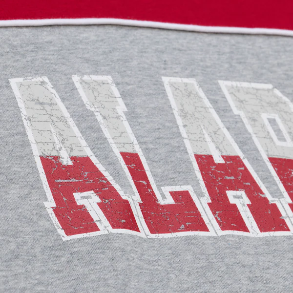 Alabama Crimson Tide Crimson/Heather Gray Fleece Crewneck Sweatshirt