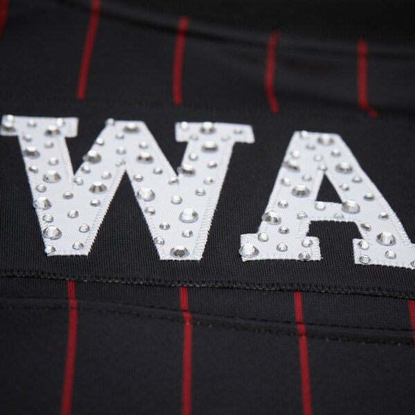 Women's Dwyane Wade Miami Heat Black M&N x DANNIJO Cropped Football Jersey 11 Women's Dwyane Wade Miami Heat Black M&N x DANNIJO Cropped Football Jersey