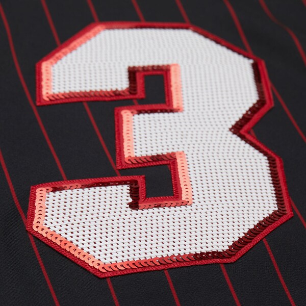 Women's Dwyane Wade Miami Heat Black M&N x DANNIJO Cropped Football Jersey 8 Women's Dwyane Wade Miami Heat Black M&N x DANNIJO Cropped Football Jersey