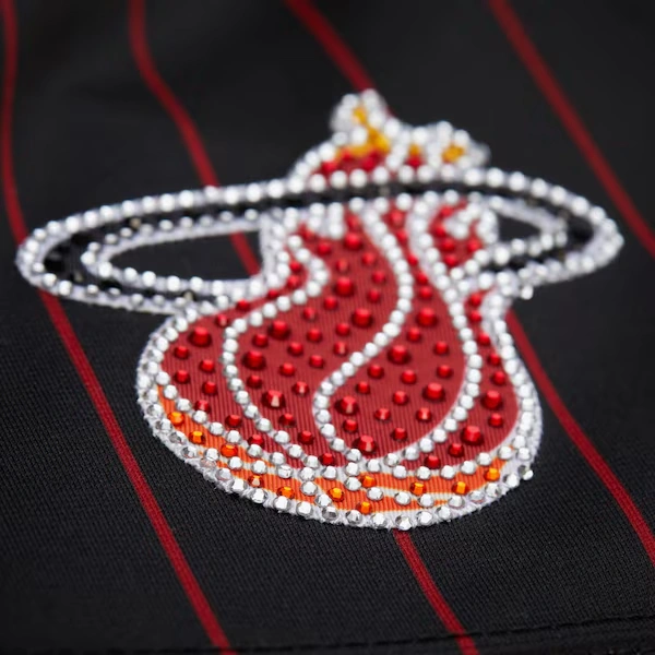 Women's Dwyane Wade Miami Heat Black M&N x DANNIJO Cropped Football Jersey 9 Women's Dwyane Wade Miami Heat Black M&N x DANNIJO Cropped Football Jersey