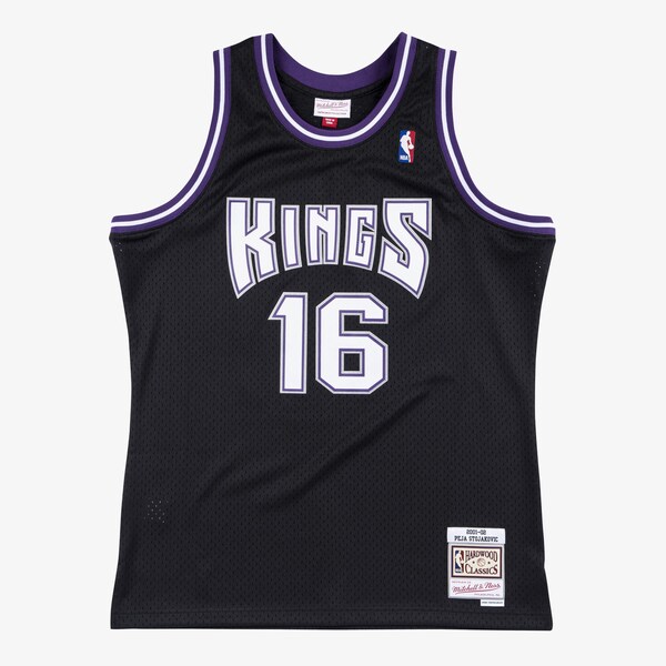 Peja Stojakovic Sacramento Kings 2001-02 Black Swingman Player Jersey